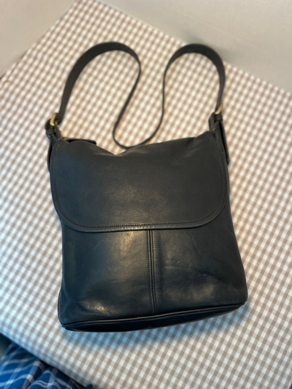 Vintage 1994 Coach Black Leather Whitney Duffle 34C-4115 In Great Condition